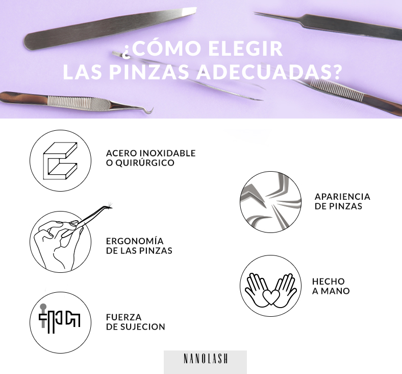 A qué hay que prestar atención a la hora de elegir unas pinzas para extensiones de pestañas